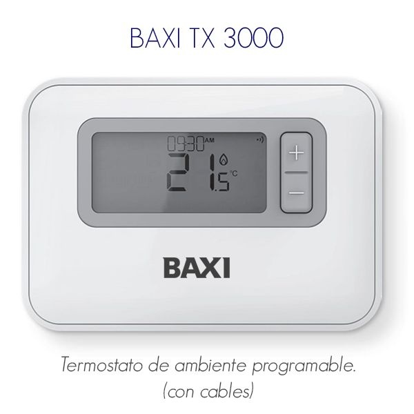 Termostato ambiente con cables Universal Baxi TX 3000
