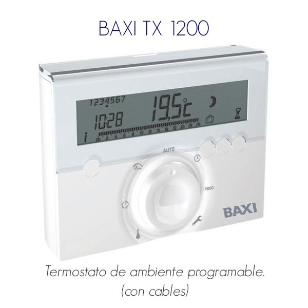 Termostato ambiente con cables Universal Baxi TX 1200