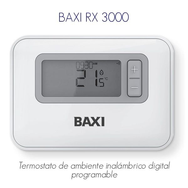 Termostato ambiente inalámbrico Baxi RX 3000