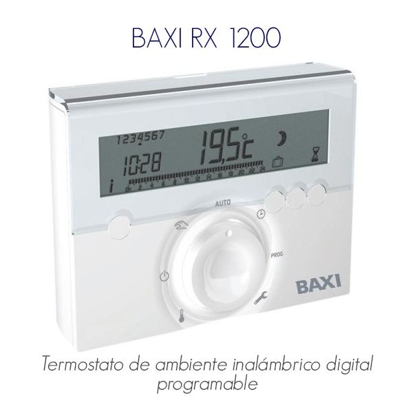 Termostato ambiente inalámbrico Baxi RX 1200