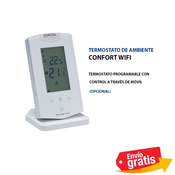 Termostato conectable CONFORT WiFi opcional.