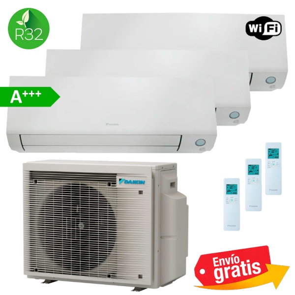 Aire Acondicionado Daikin 3x1 Perfera 3MXM52A9 + FTXM20A + FTXM20A + FTXM42A