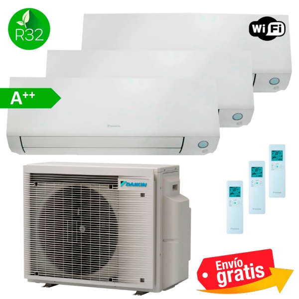 Aire Acondicionado Daikin 3x1 Perfera 3MXM68A9 + FTXM25A + FTXM35A + FTXM42A